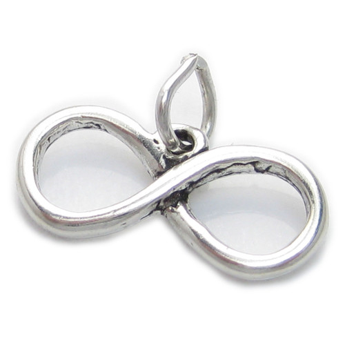 Infinity sterling silver charm .925 x 1 Eternity Love Loving charms