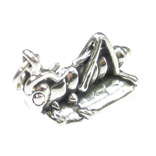 Locust Grasshopper sterling silver charm .925 x1 Locusts insects charms
