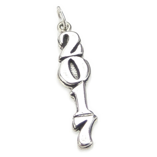 2017 year sterling silver charm .925 x 1 Years Anniversary Graduate