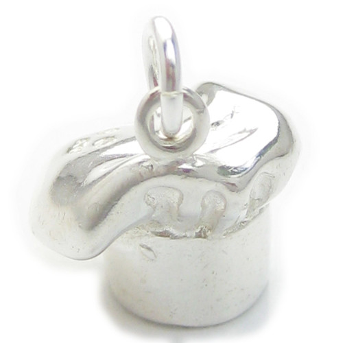 Chefs Hat Toque sterling silver charm .925 Chef Hats charms