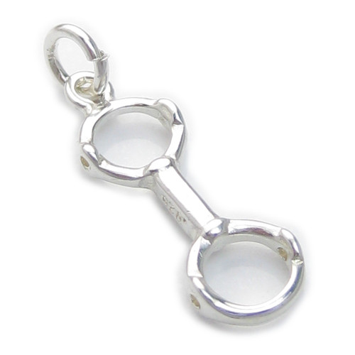 Horses Bridle Bit sterling silver charm .925 x 1 Horse Riding charms