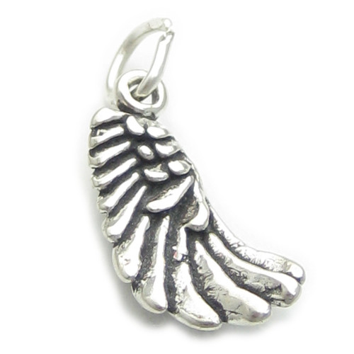 Angel wing sterling silver charm .925 x 1 Angels Protection charms