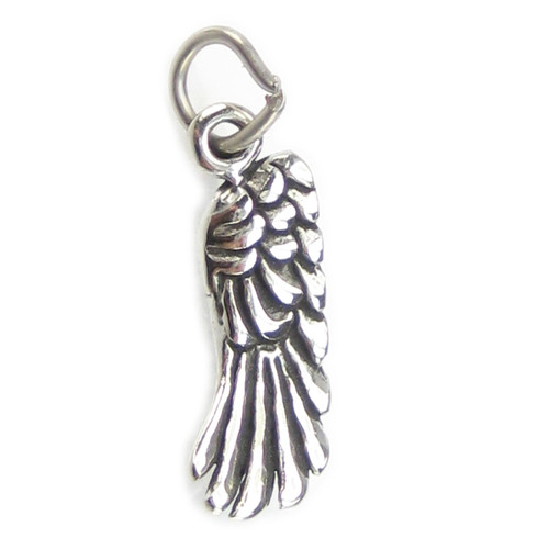 Angel wing sterling silver charm .925 x 1 Angels Protection charms -45R