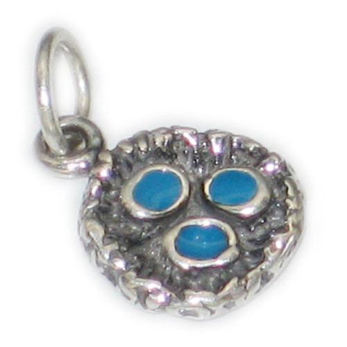 Birds Nest with eggs sterling silver charm .925 Bird nests charms