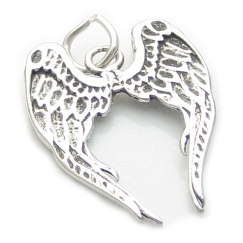Angel wings sterling silver charm .925 x 1 Angels and Protection charms