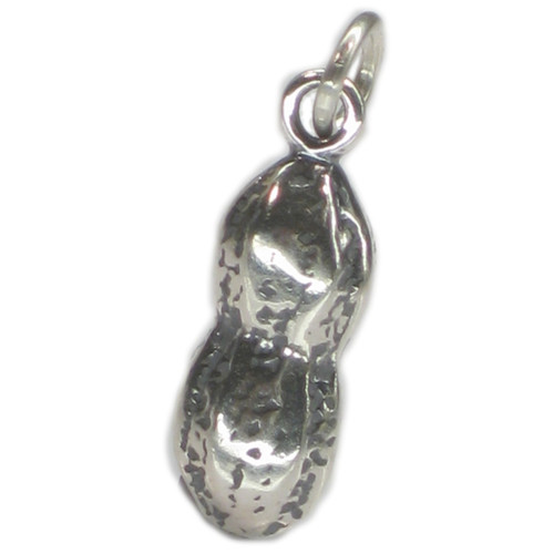 Peanut sterling silver charm .925 x 1 peanuts Pea Nut charms