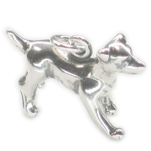 Jack Russell Dog sterling silver charm .925 Dogs charms