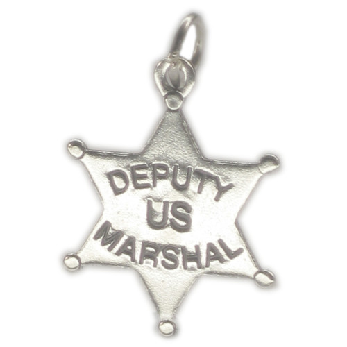 Deputy US Marshal sterling silver charm .925 x 1 Star charms