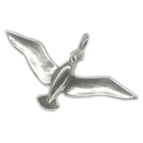Seagull sterling silver charm .925 x 1 Sea Gull bird and gulls charms