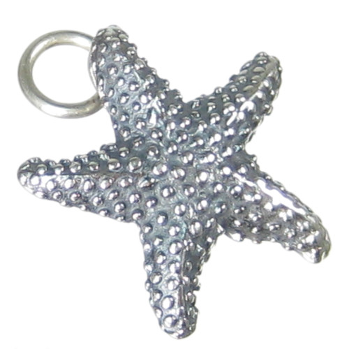 Starfish sterling silver charm .925 x 1 Starfishes Star Fish charms