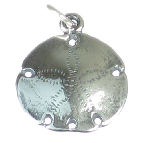Sand Dollar sterlng silver charm 925 x 1 Snapper Biscuit or Sea Cookie
