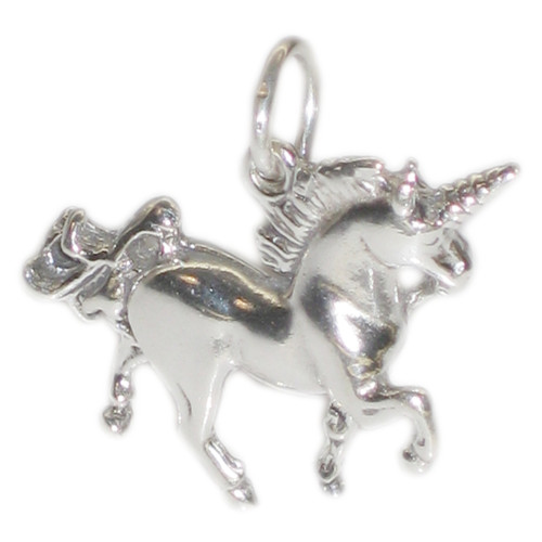 Unicorn sterling silver charm .925 Unicorns charms