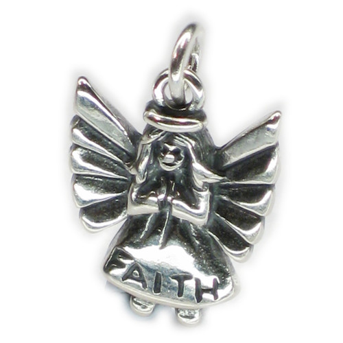 Faith Angel sterling silver charm .925 x 1 Protection Angels charms