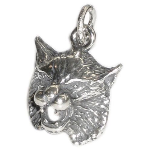 Bobcat Bob Cat sterling silver charm .925 x 1 Big Cats charms A1