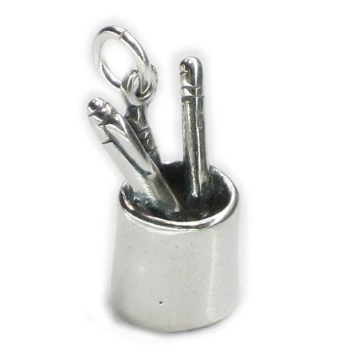 Desk accessory sterling silver charm .925 x 1 office charms