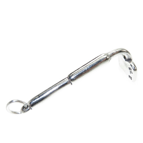 Garden Hoe sterling silver charm .925 x 1 Gardening Hoes charms