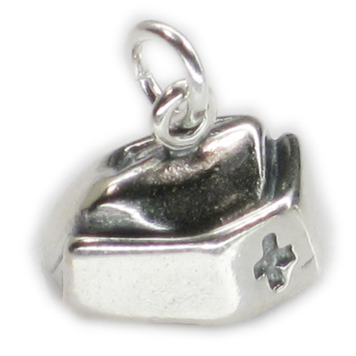 Nurses Hat sterling silver charm .925 x 1 Nurse Nursing charms