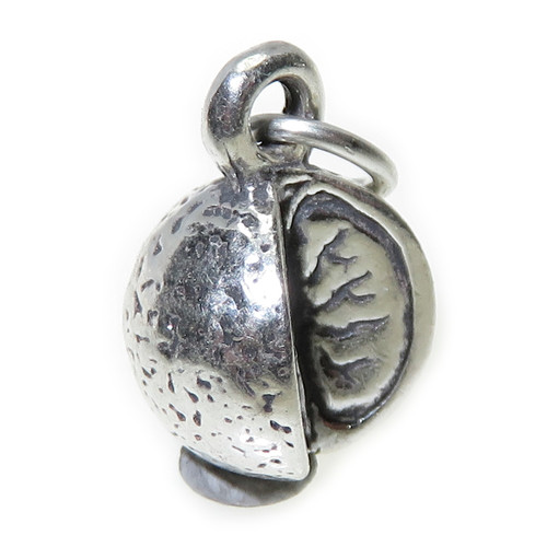 Orange sterling silver charm .925 Fruits & Fruit & Oranges charms