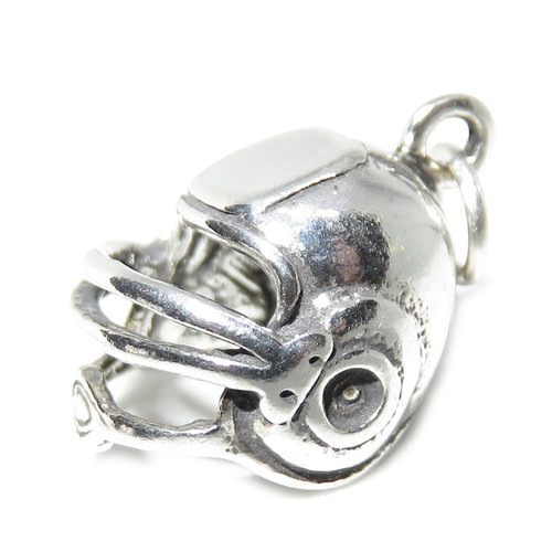 American Football Helmet sterling silver charm .925 x 1 Sports charms