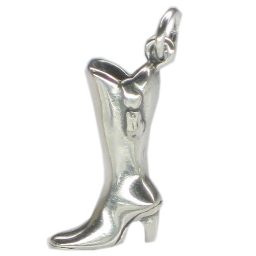 Boot Fashion Style sterling silver charm .925 x1 shoes and boots charms