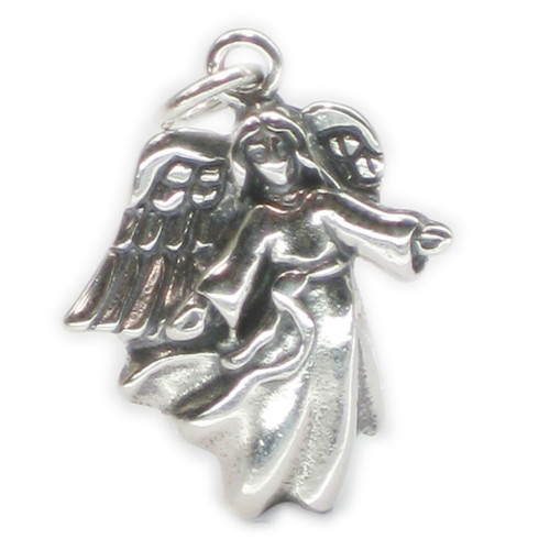 Angel sterling silver charm pendant .925 x 1 Angels Protection charms A1