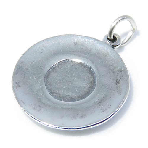 Saucer sterling silver charm .925 x 1 Saucers & Drinking charms
