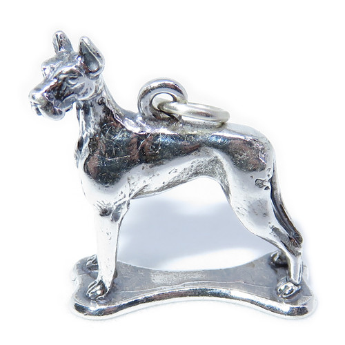 Great Dane sterling silver charm .925 x 1 Danes Dog Dogs charms