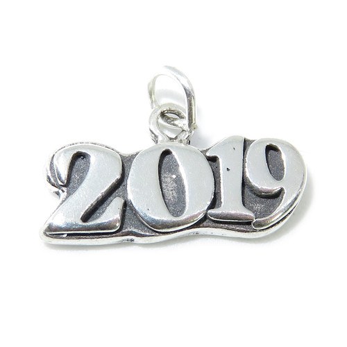 2019 Year sterling silver charm .925 Birthday Years charms