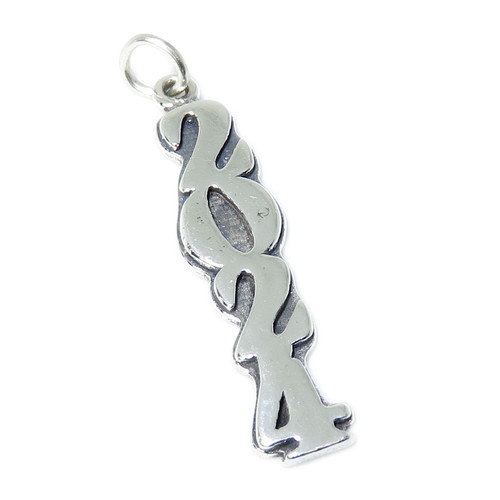 2024 year sterling silver charm .925 x 1 Years Anniversary Graduate C1