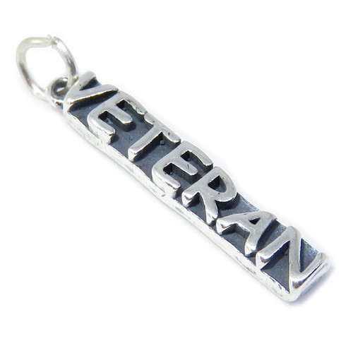 Veteran sterling silver charm .925 War Veterans charms
