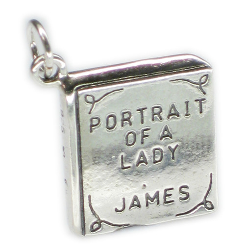 Portrait of a Lady book by James sterling silver charm .925 x 1 books