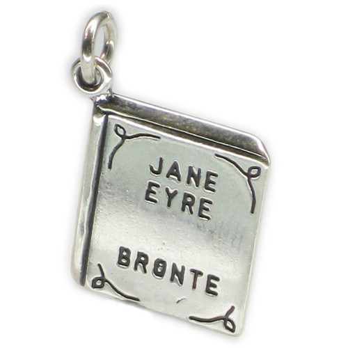 Jane Eyre book by Charlotte Bronte sterling silver charm .925 x 1 books