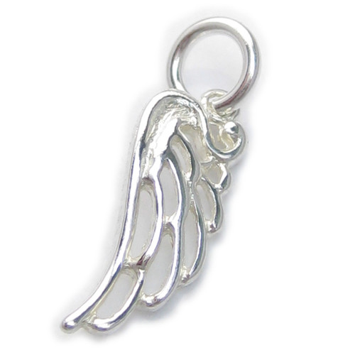 Angel Wing small sterling silver charm .925 Angels Wings charms