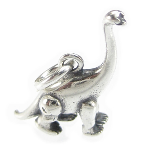 Sauropoda dinosaur SMALL sterling silver charm .925 x 1 Sauropods charms