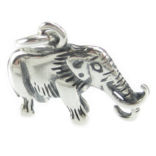 Woolly Mammoth sterling silver charm .925 x 1 Dinosaur charms