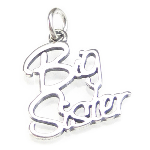 Big Sister sterling silver charm .925 x 1 Family and Sisters charms A1