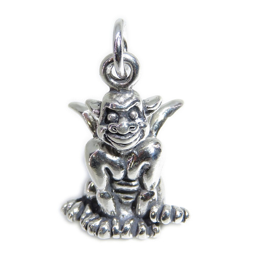 Gargoyle sterling silver charm .925 Monster Gargoyles charms