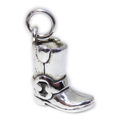 Boot sterling silver charm .925 x 1 Single Boots charms