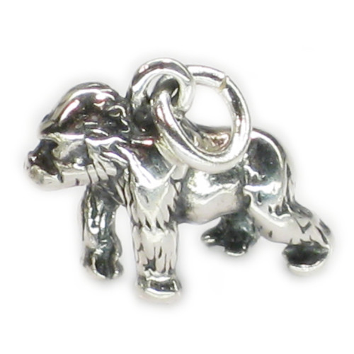 Gorilla Ape sterling silver charm .925 x 1 Gorillas Apes charms
