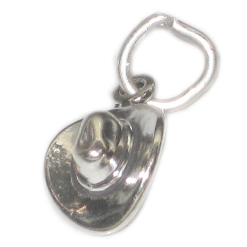 Cowboy hat TINY sterling silver charm .925 Cow Boy girl hats
