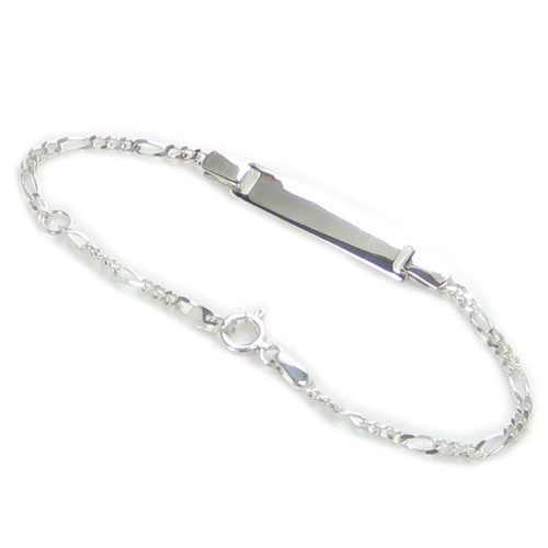 Childs ID Identity sterling silver bracelet .925 Engravable Bracelets