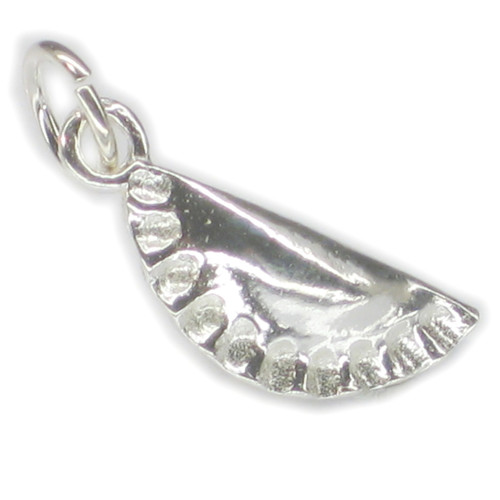 Cornish Pasty SMALL sterling silver charm .925 x 1 Food Pasties Charms