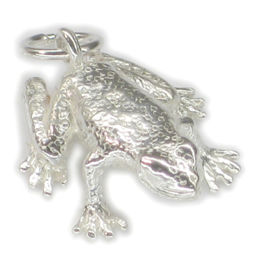 Frog Toad sterling silver charm .925 x 1 Frogs Toads charms