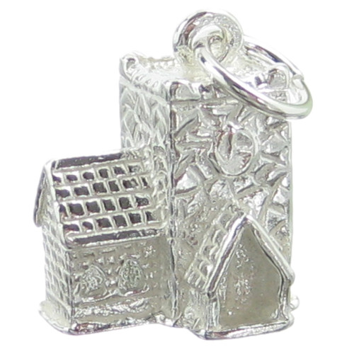 Church sterling silver charm .925 Holy Village Churches charms