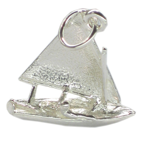 Sailboat sterling silver charm .925 x 1 Sailing Boats charms