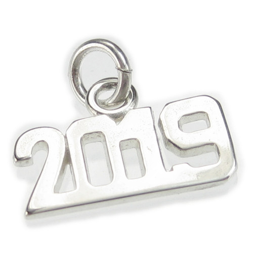 2019 year sterling silver charm .925 x 1 Anniversary Birthday charms