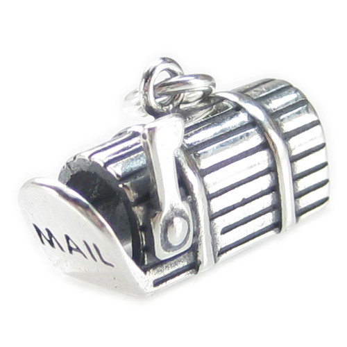 Mailbox sterling silver charm .925 US mail box. Have you got Mail