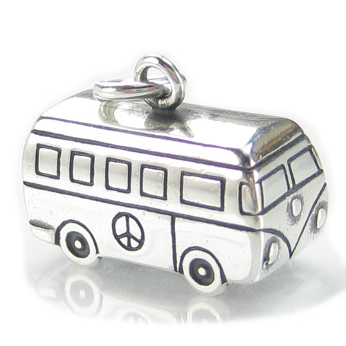 Camping van sterling silver charm .925 x 1 Campers Vans