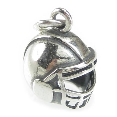 American Football Helmet sterling silver charm .925 x 1 Sporting charms