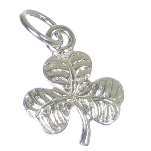 Shamrock sterling silver charm .925 x 1 Flowers Shamrocks Charms